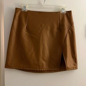 Rewash faux leather skirt